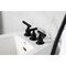 Kingston Brass ThreeHandle Bidet Faucet, Matte Black KB6320CML - alternate 4